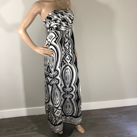 White House Black Market Silk Maxi Dress! - Picture 3 of 6